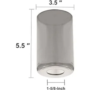 Voguad Pantalla de lámpara de cristal gris ahumado_2