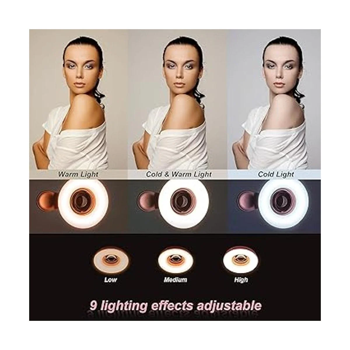 Lente macro para iPhone y Android con mini anillo de luz_5