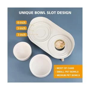 Cuenco para gatos para alimentos y agua cuencos elevados_4