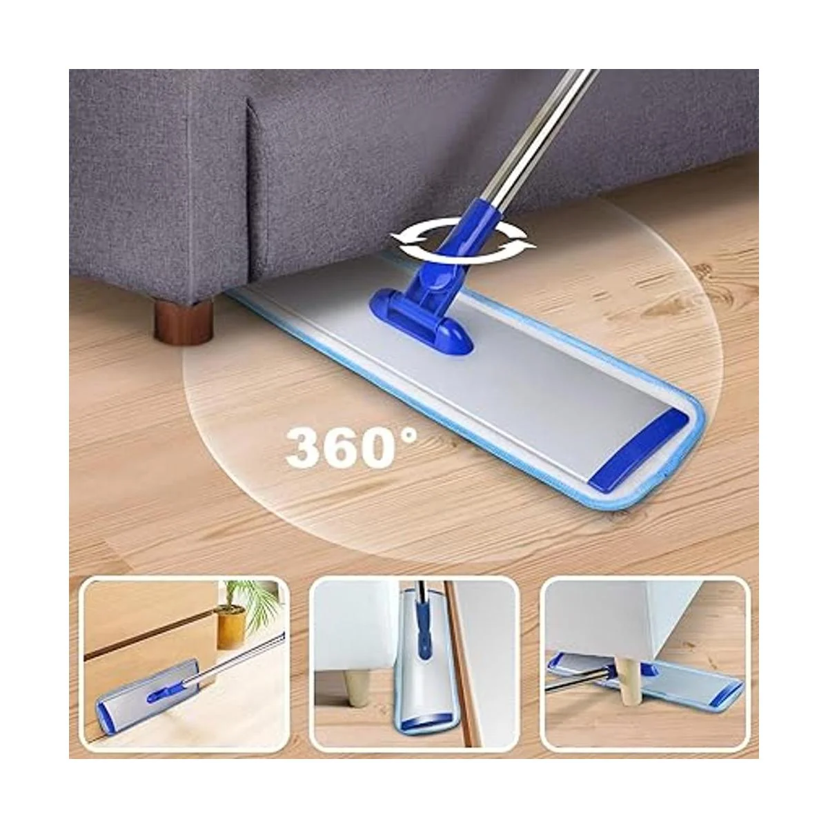 Sistema profesional de limpieza de suelos de microfibra de_5