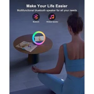 Altavoz Bluetooth con luces altavoz de carga inalámbrico_5