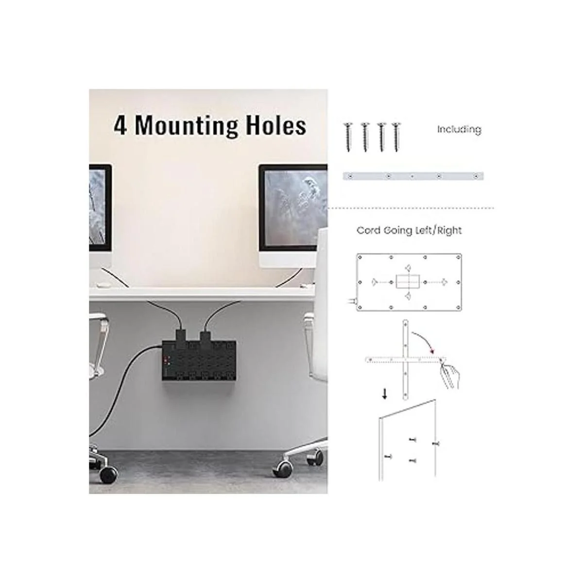 SUPERDANNY Regleta de alimentación protector de_6