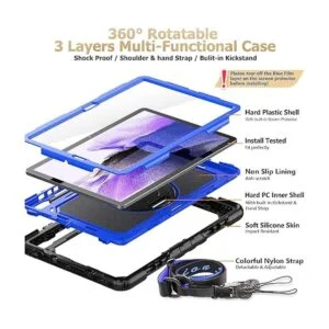 SEYMAC stock Funda para Samsung Galaxy Tab S8 Plus S7 FE_6