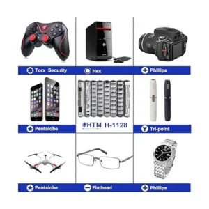 HengTianMei Juego de destornilladores de precisión 128 en_5