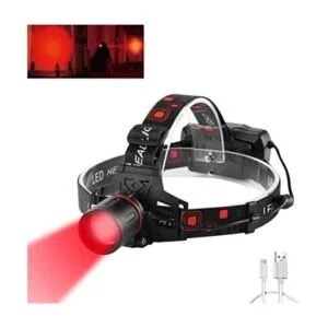 PROFORUS Faro de caza recargable con luz roja 1000_1