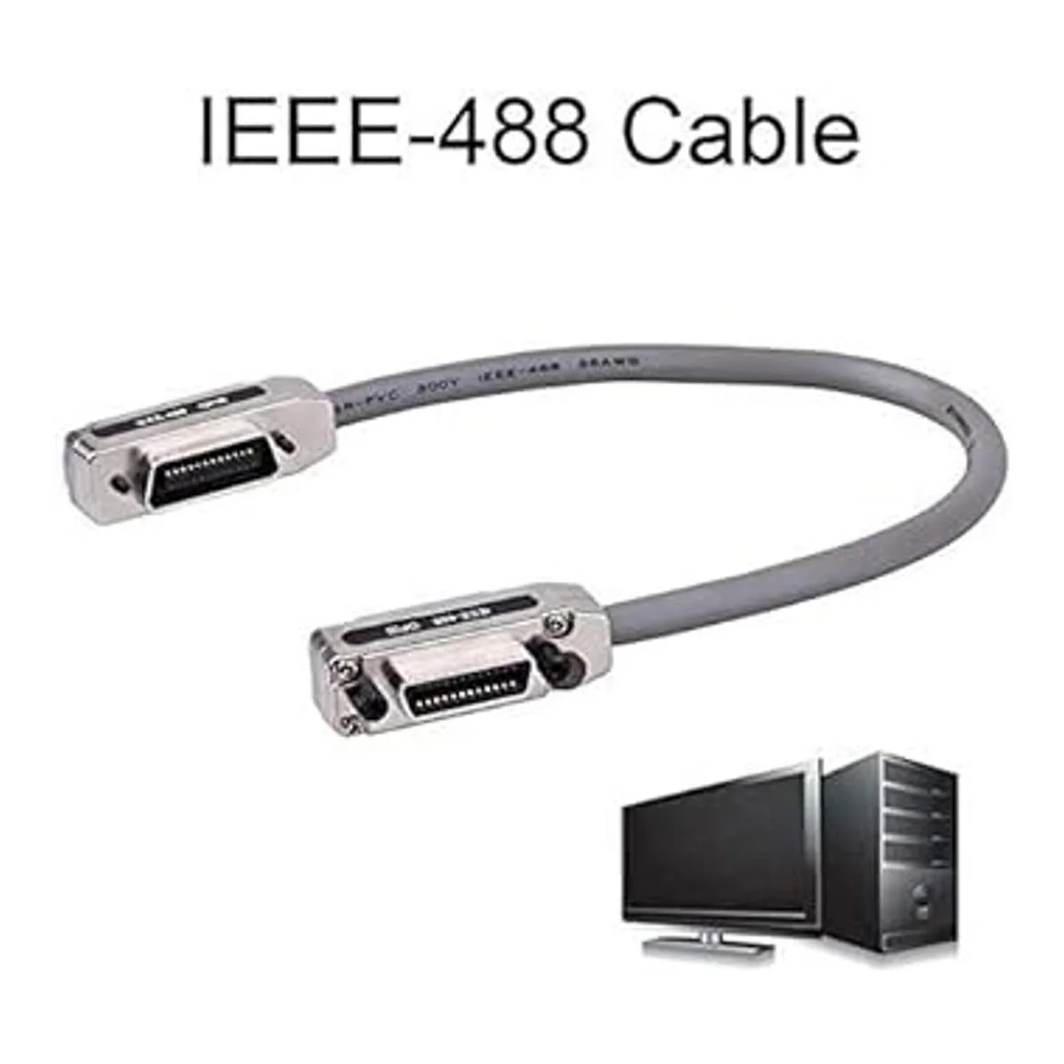IEEE488 Cable GPIB Cable Conector de Metal Adaptador Plug_2