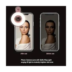 Lente macro para iPhone y Android con mini anillo de luz_2