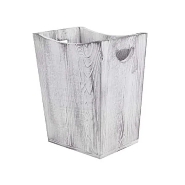LIANTRAL Bote de basura de madera cubo de basura de_1