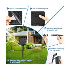 Cadena de luces solares extralargas de 288 pies paquete_3