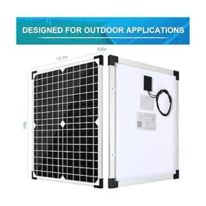 Apowery Kit de panel solar monocristalino de 12 V_2