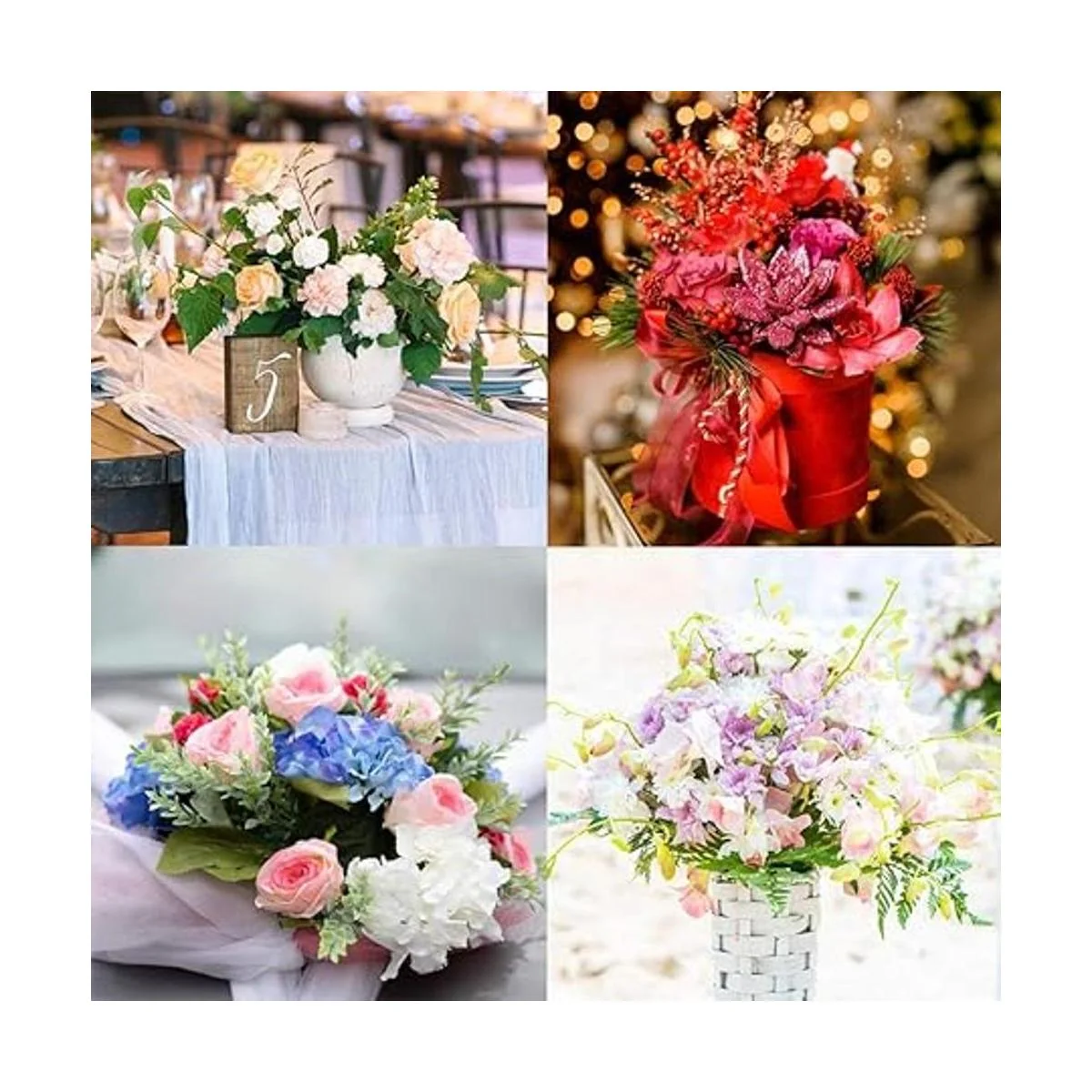 CCINEE Ladrillos de espuma floral bloques húmedos verdes_6