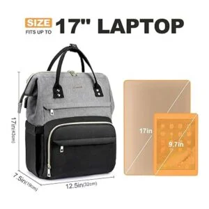 LOVEVOOK Mochila para ordenador portátil para mujer de_5