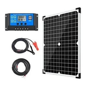 Apowery Kit de panel solar monocristalino de 12 V_1