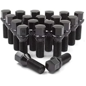 Wheel Accessories Parts 20 tornillos cónicos negros de 12_1