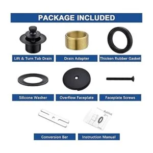 Anpean Kit de drenaje de tina de latón kit de drenaje de_6