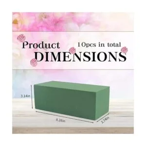 CCINEE Ladrillos de espuma floral bloques húmedos verdes_2