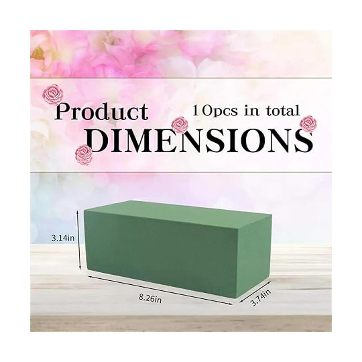 CCINEE Ladrillos de espuma floral bloques húmedos verdes_2