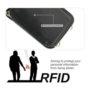 Bocasal Funda tipo cartera con bloqueo RFID para iPhone 13_4