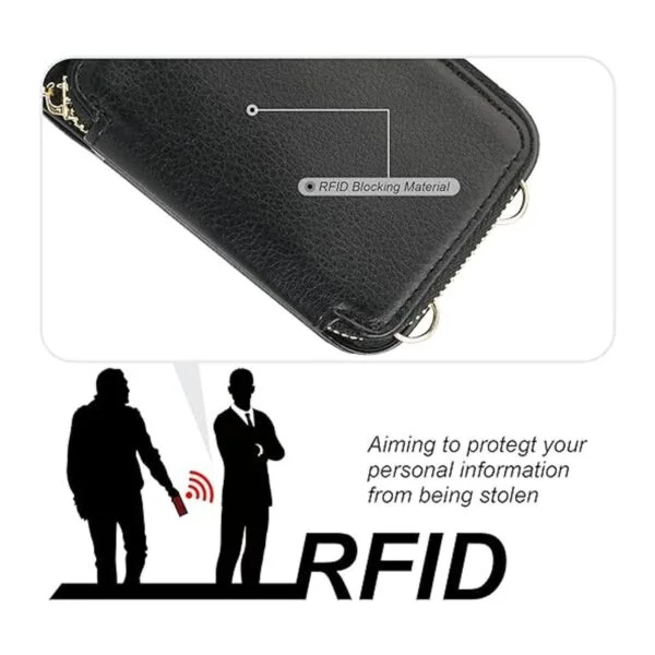 Bocasal Funda tipo cartera con bloqueo RFID para iPhone 13_4