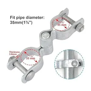 GBGS 4 juegos de bisagra de poste de puerta de cerca_2