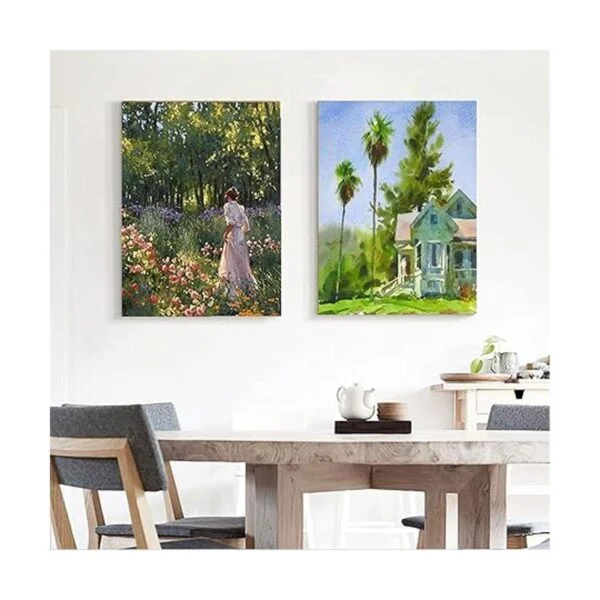 Cyauatt Paquete de 2 barras de lona de madera de 16 x 20_7