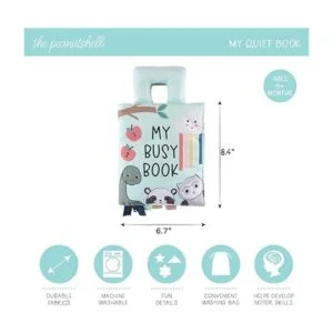 The Peanutshell Libro ocupado de tela suave para niños_2