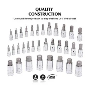 MIXPOWER Juego de 33 piezas de llaves hexagonales_3