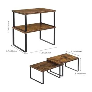 Juego de 4 estantes para encimeras de cocina estantes_2