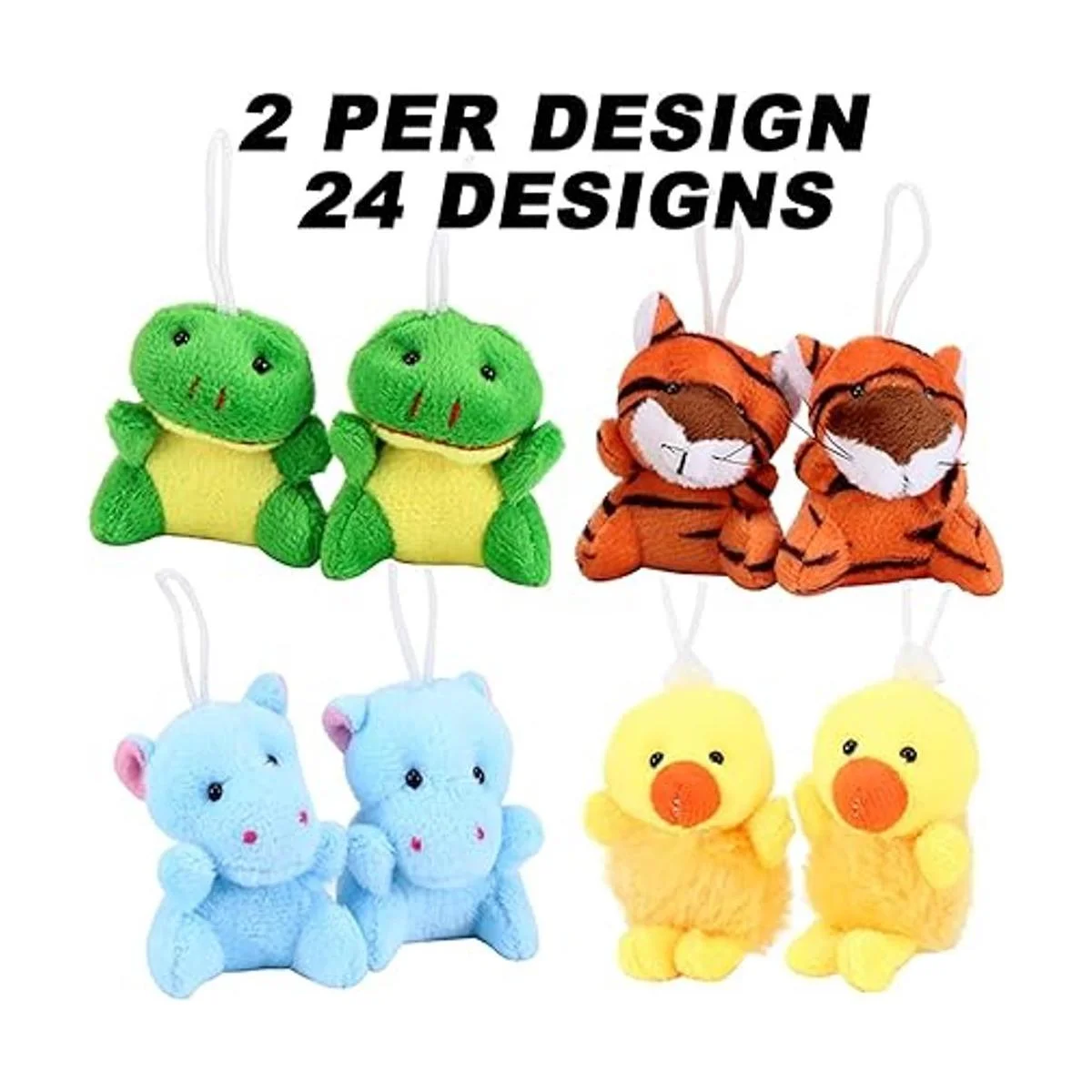 Juego de 48 juguetes de animales de peluche juego de_2