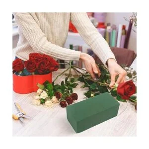 CCINEE Ladrillos de espuma floral bloques húmedos verdes_5