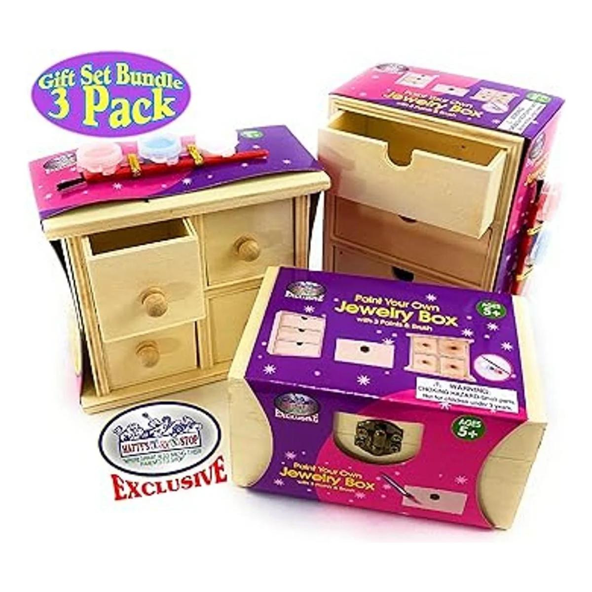 Mattys Toy Stop Design Paint Your Own Wooden Jewlery_3