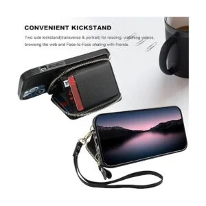 Bocasal Funda tipo cartera con bloqueo RFID para iPhone 13_5