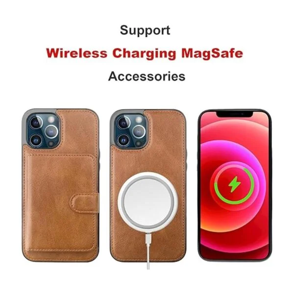Bocasal Funda tipo cartera para iPhone 12 Pro Max_4