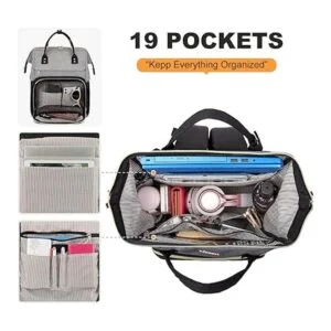 LOVEVOOK Mochila para ordenador portátil para mujer de_2