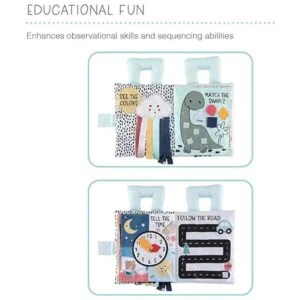 The Peanutshell Libro ocupado de tela suave para niños_4