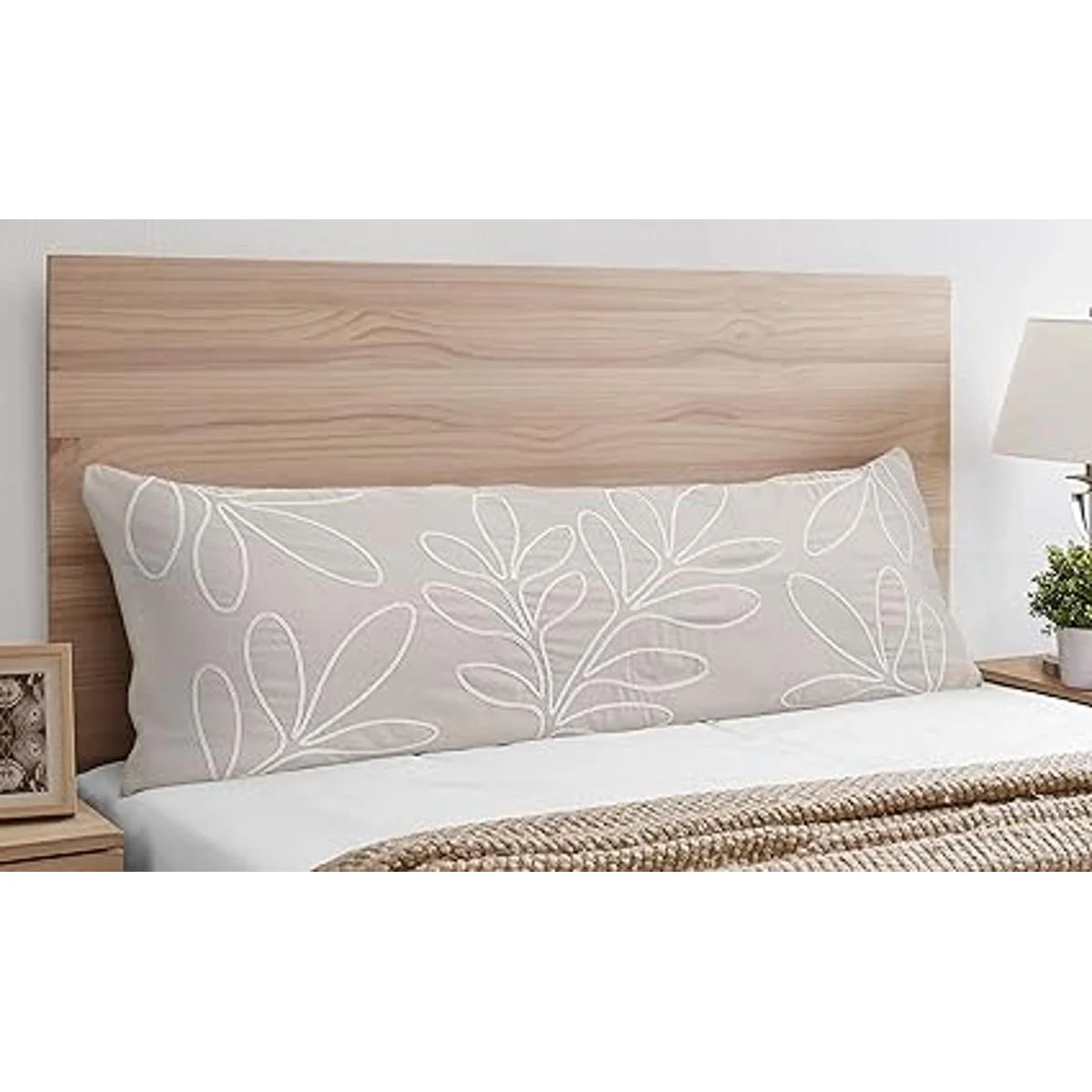 Sweet Jojo Designs Boho Botanical Leaf Funda de almohada_3