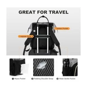 LOVEVOOK Mochila para ordenador portátil para mujer de_4