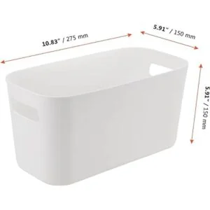 SINJEUN Paquete de 6 cubos de almacenamiento de plástico_2