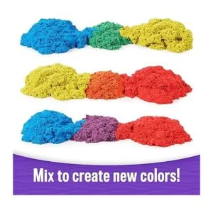 Kinetic Sand Paquete de 20 huevos con arena roja_4