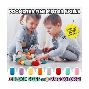 BUNMO 40 juguetes apilables para niños pequeños; bloques_6