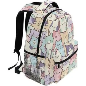 Mochila con cremallera para ordenador portátil de dibujos_2