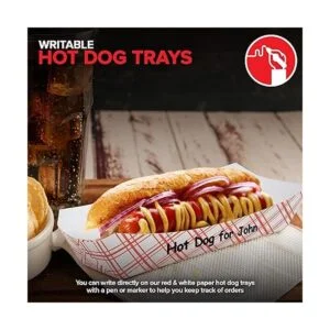 Bandejas para perros calientes a cuadros 250 unidades_5