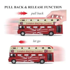 Bus Toys Juego de 4 unidades para autobús escolar de_3