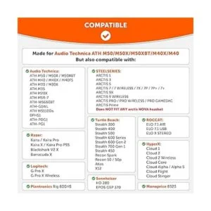 Almohadillas de repuesto para auriculares ATH M50X_3