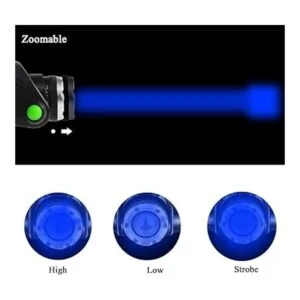 AuKvi Faro de luz azul con 3 modos de luz LED faro azul_2