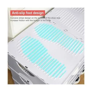 TXALWIQ Zapatero de 6 niveles organizador apilable de_5