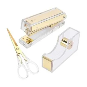 Kit de dispensador de grapadora y cinta de acrílico para_1