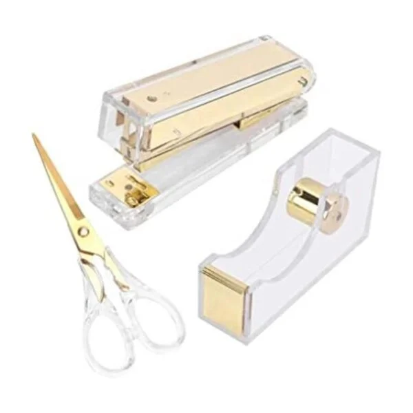 Kit de dispensador de grapadora y cinta de acrílico para_1