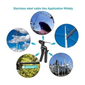 Aigreat Juego de 200 s de metal para ataduras de_7