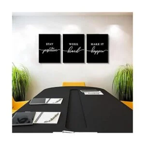 Lienzo enmarcado para pared cita positiva arte de pared_3